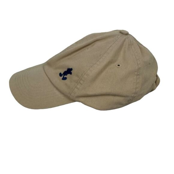 Disney Parks Embroidered Navy Icon Mickey Mouse Hat Cap Khaki Adjustable - Picture 3 of 6
